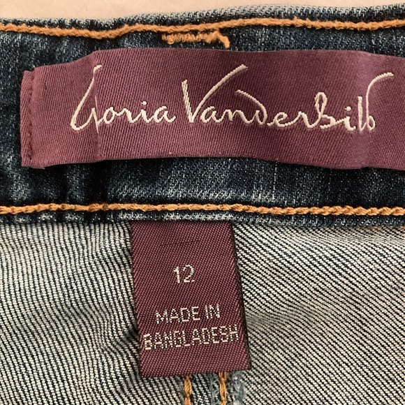 Gloria Vanderbilt Ultra Amanda 2.0 Slim Leg Jeans Womens 12 Blue High Rise - Picture 2 of 9